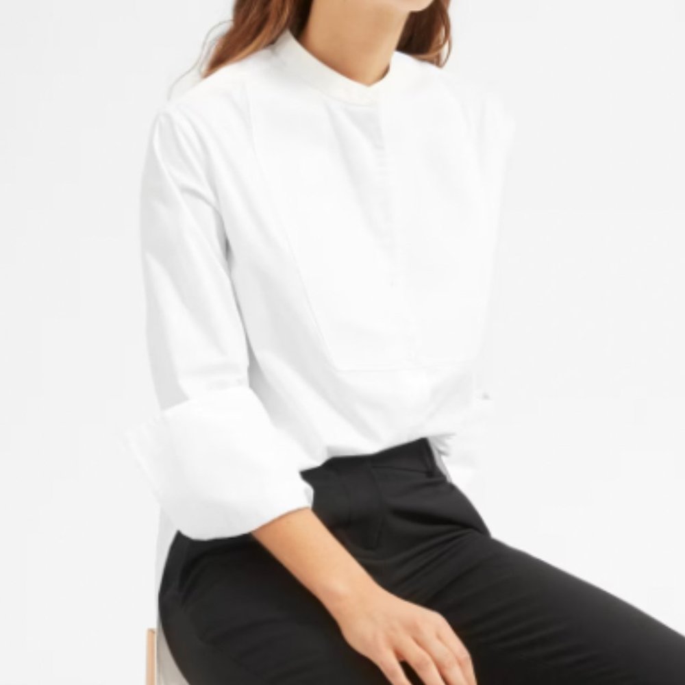 Everlane The Tuxedo Shirt white